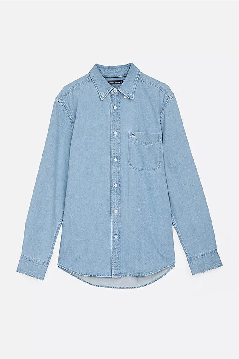 Tommy Hilfiger DENIM RF SHIRT Erkek  Gömlek MW0MW375811BB
