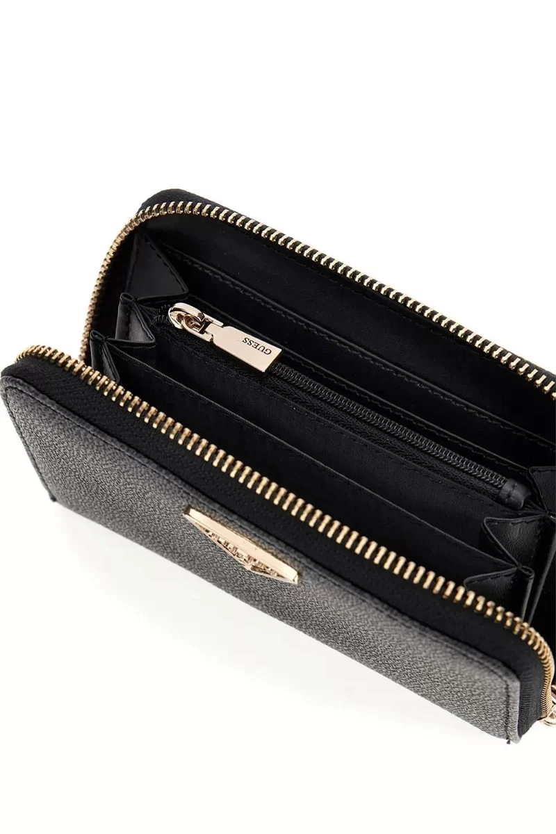 Guess Eco Erıca Slg Med Zıp Around Kadın Antrasit Cüzdan SWSG9510140-CLO