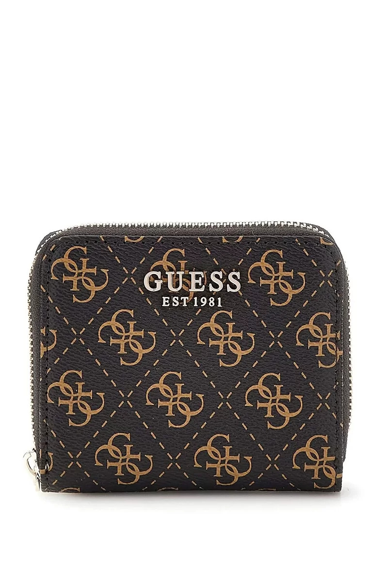 Guess Eco Erıca Slg Sml Zıp Around Kadın Kahverengi Cüzdan SWQG9510137-BNL