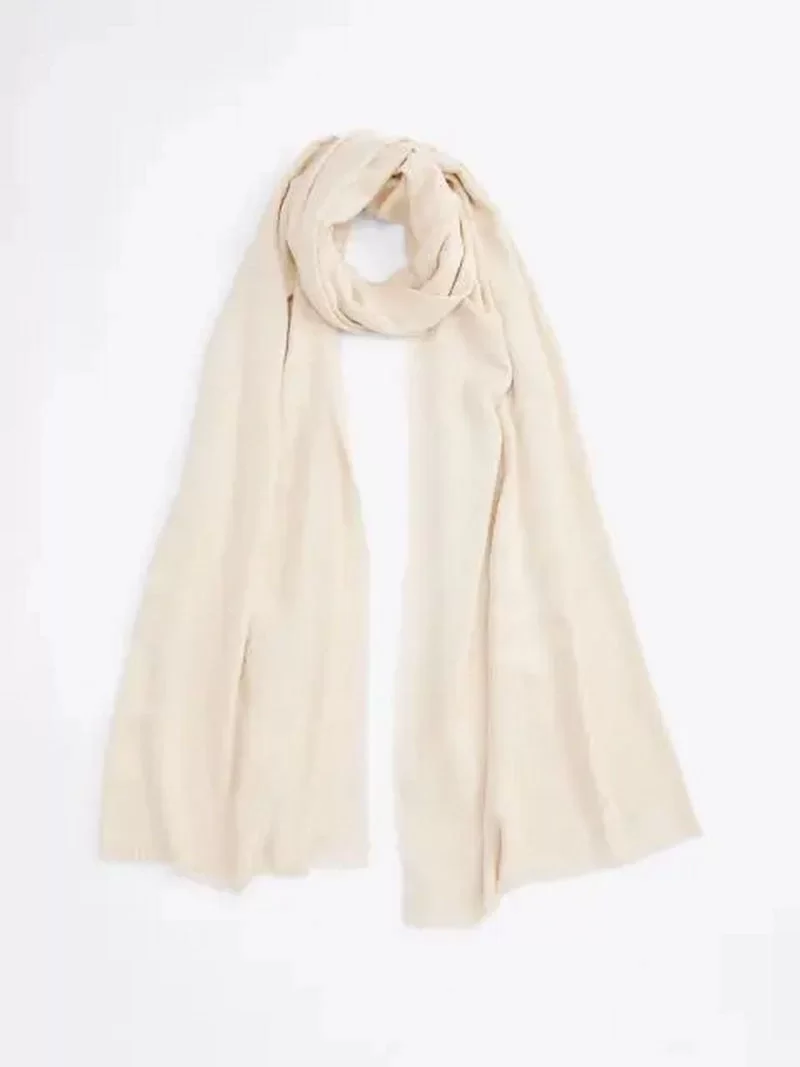 Tommy Hilfiger ELEVATED CHIC JACQUARD SCARF Kadın bej Şal AW0AW16852AA8