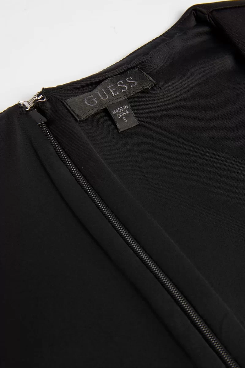 Guess ES SL RAE DRESS Kadın Siyah Elbise W3YK26K9UN2-JBLK