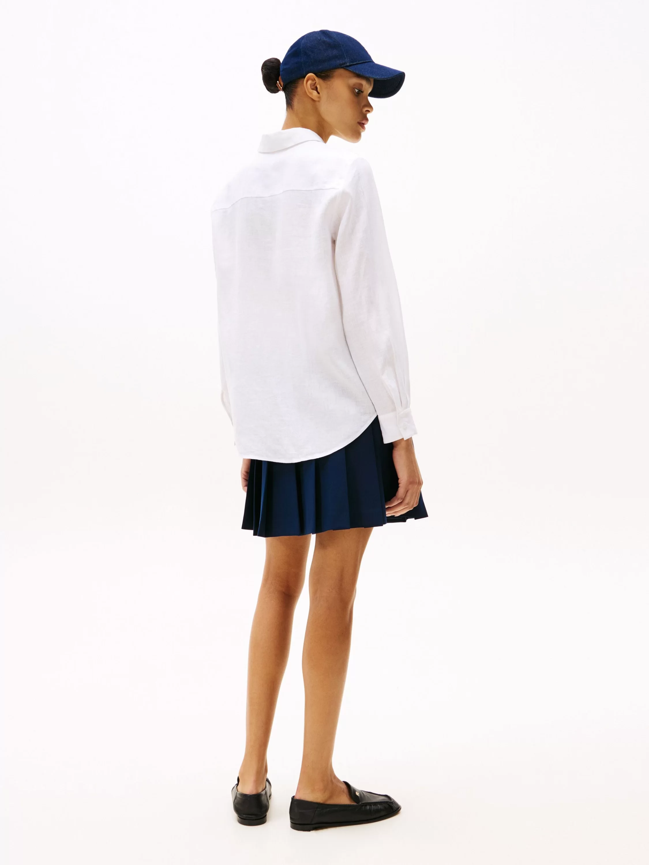 Tommy Hilfiger ESS LINEN RELAXED SHIRT Kadın  Gömlek WW0WW44679YCF