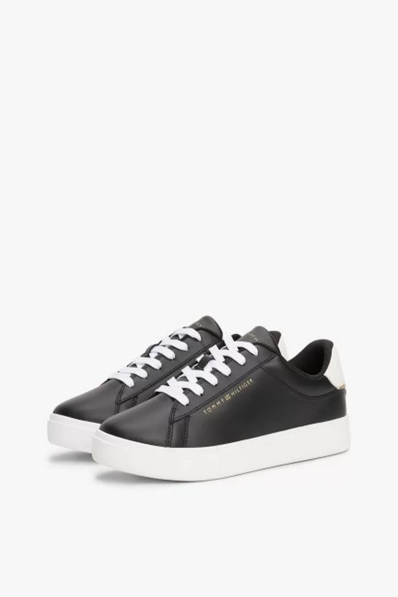 Tommy Hilfiger ESSENTIAL COURT SNEAKER Kadın siyah Sneaker FW0FW08320BDS