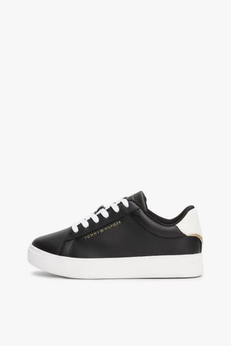 Tommy Hilfiger ESSENTIAL COURT SNEAKER Kadın siyah Sneaker FW0FW08320BDS