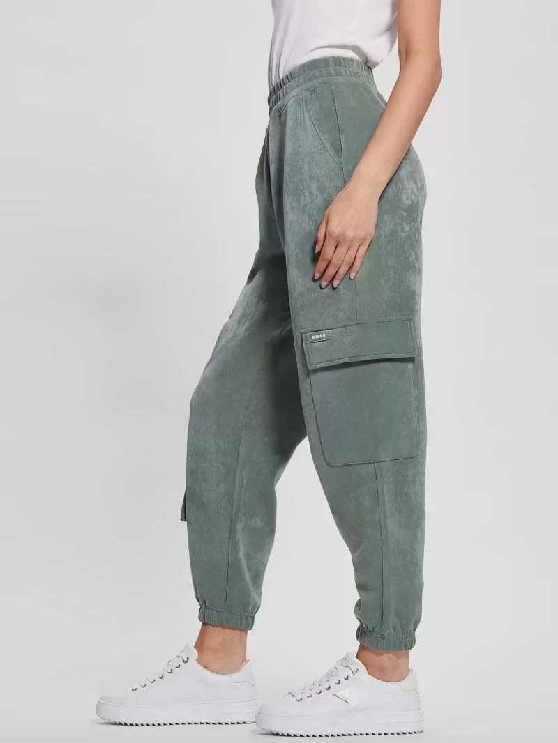 Guess EUPHEMIA CARGO PANTS Kadın Yeşil Eşofman Altı V3YB05KBC00-A803