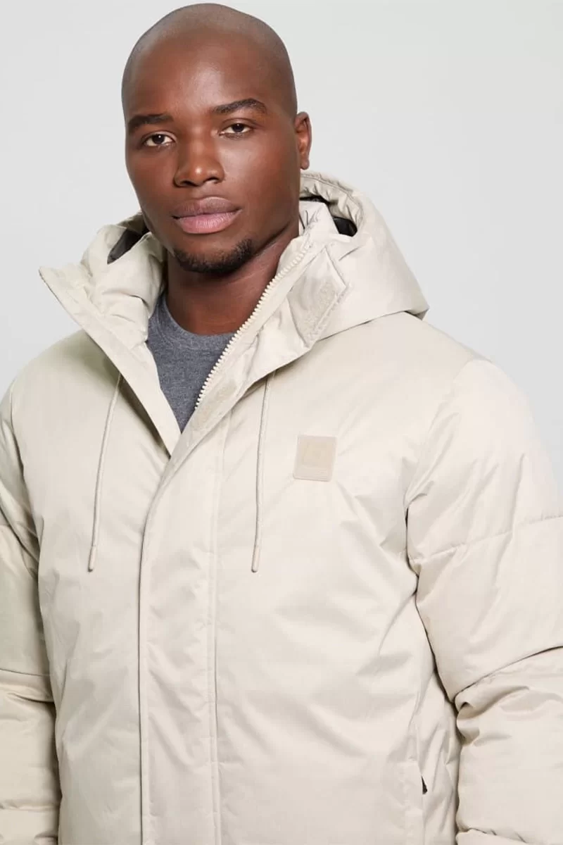 Guess FAWARIS PADDED JACKE Erkek Bej Mont Z4BL05WGFP0-H10U