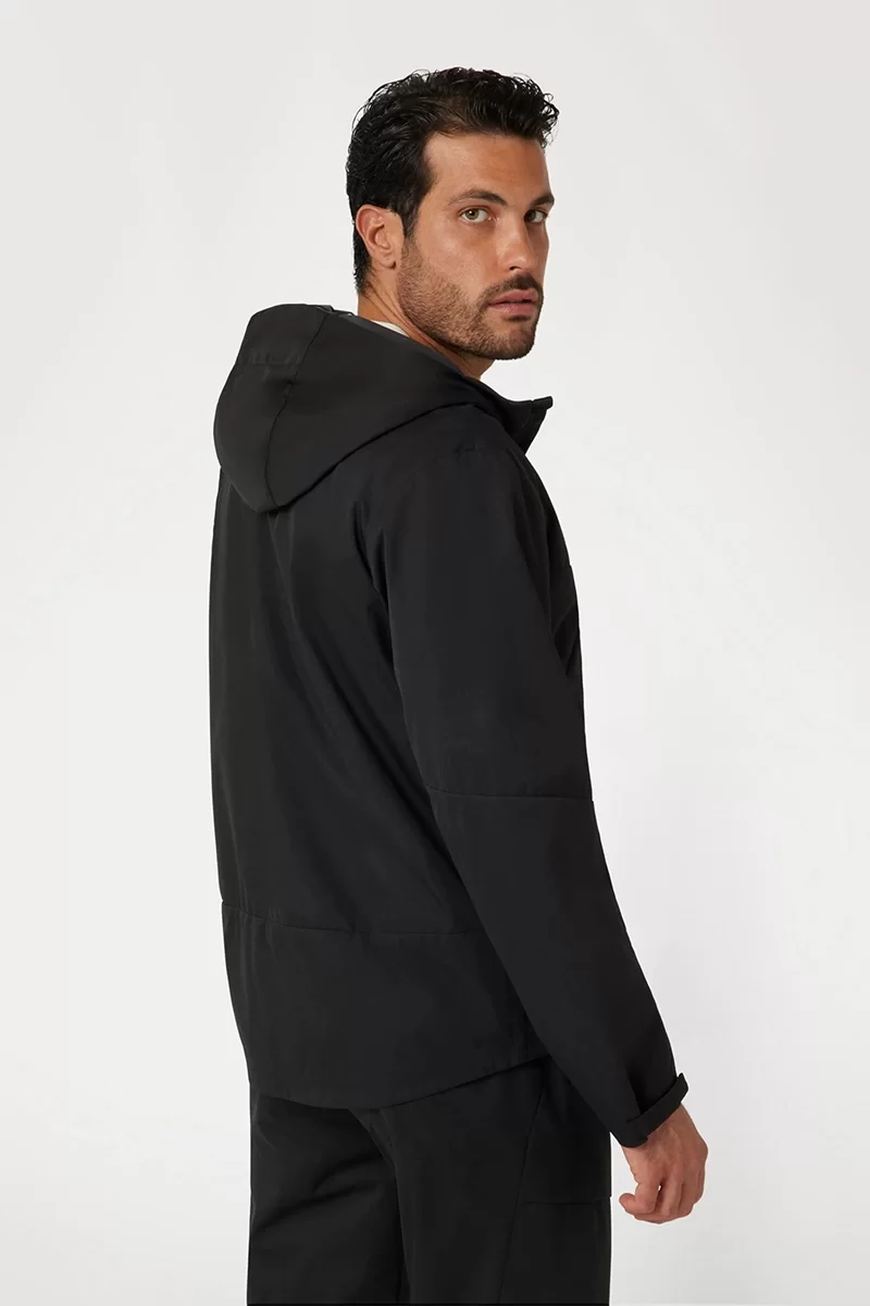Guess Fawarıs Wınd Jacket Erkek Siyah Ceket Z4BL06WGFP0-H97B