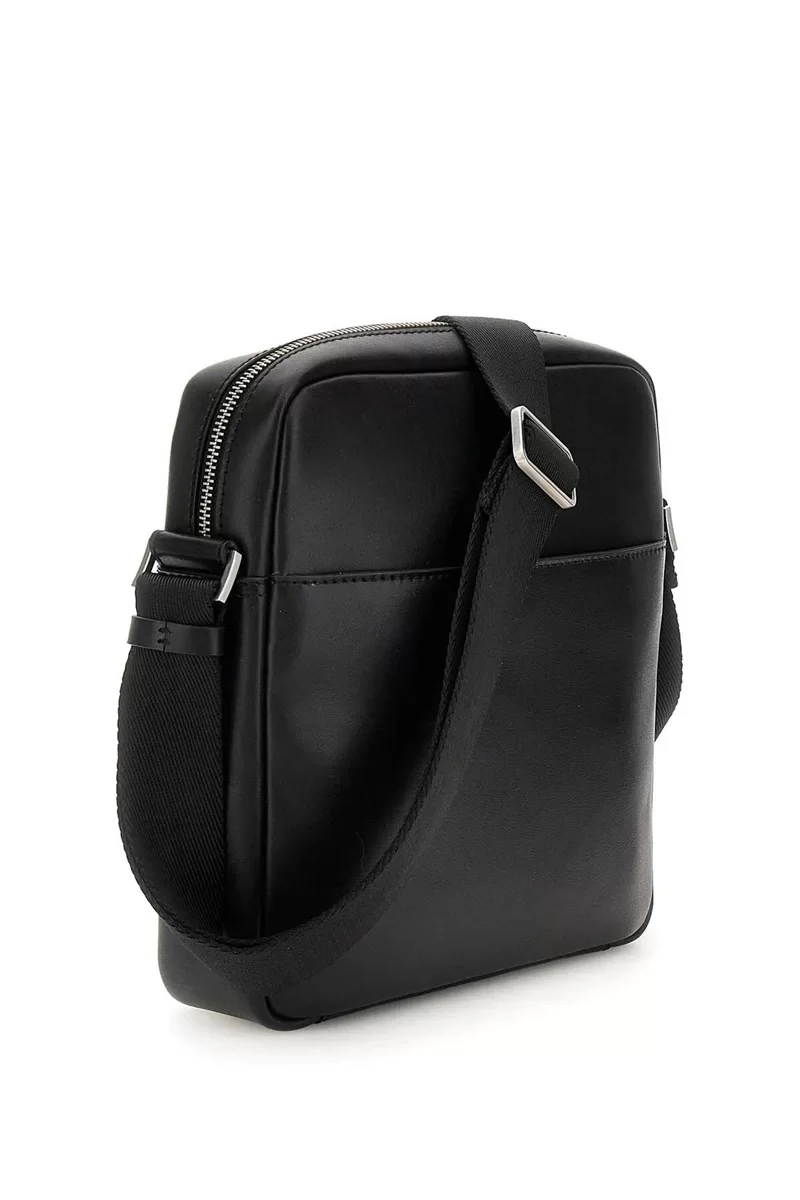 Guess Fırenze Top Zıp Crossbody Erkek Siyah Omuz Çantası HMFISEP4459-BLA