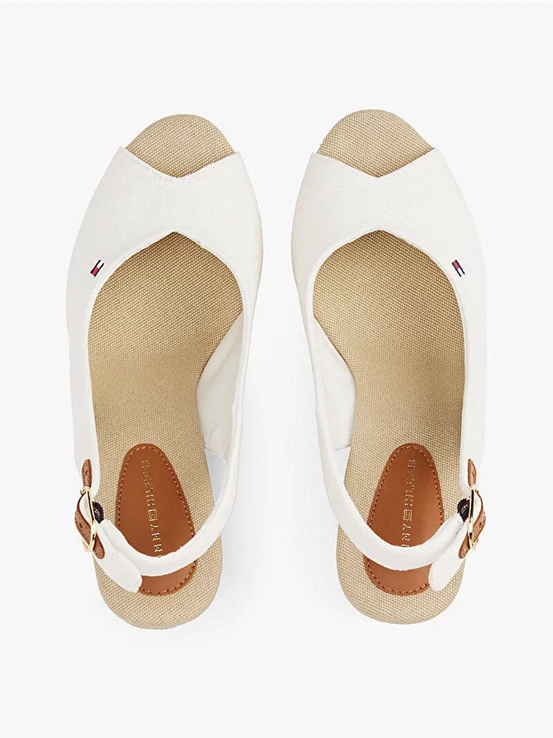 Tommy Hilfiger FLAG HIGH WEDGE ESPAD SLINGBACK Kadın  Sandalet FW0FW08597YBL