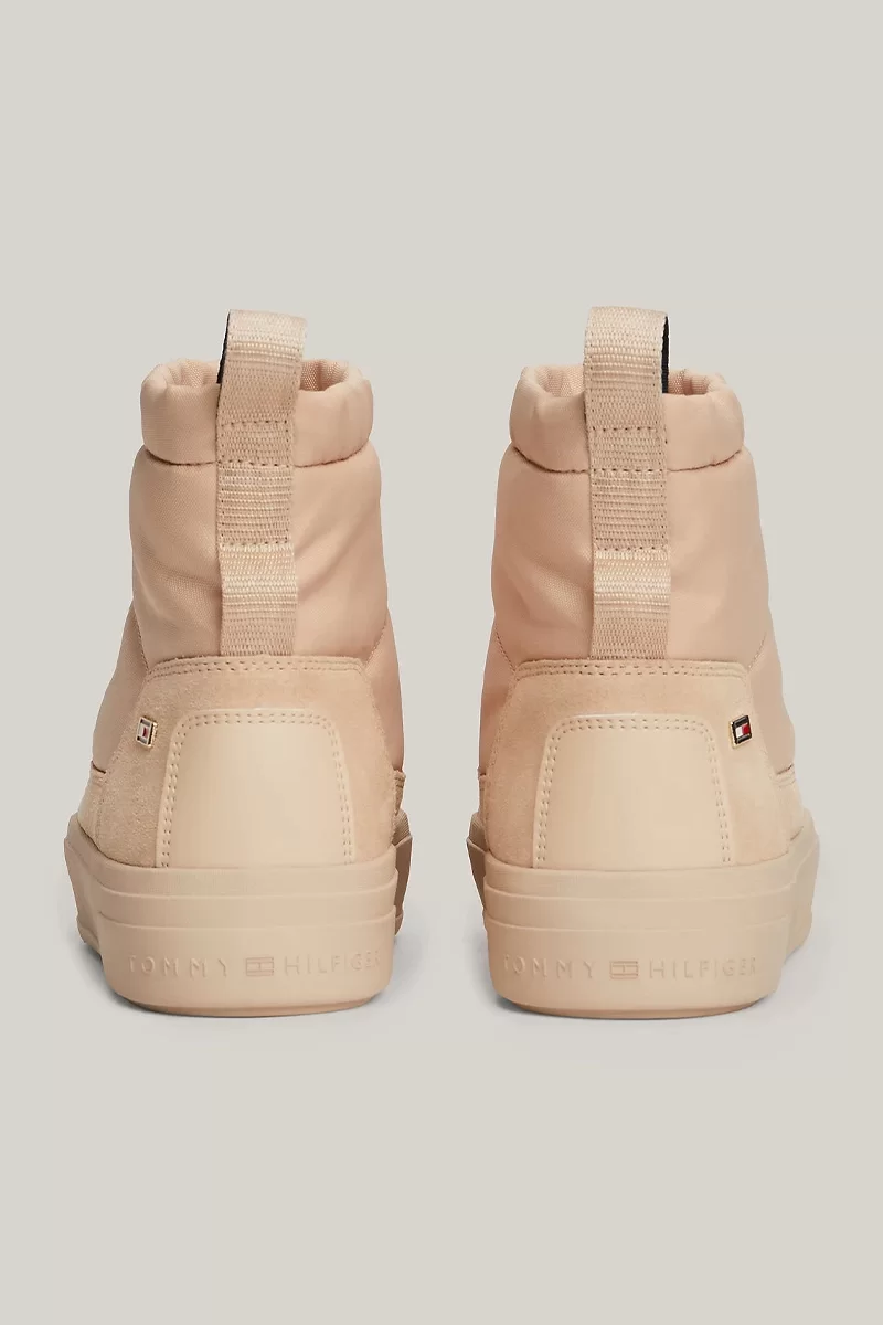 Tommy Hilfiger FLAG NYLON MINI SNOWBOOT Kadın Pembe Bot FW0FW08334TRY