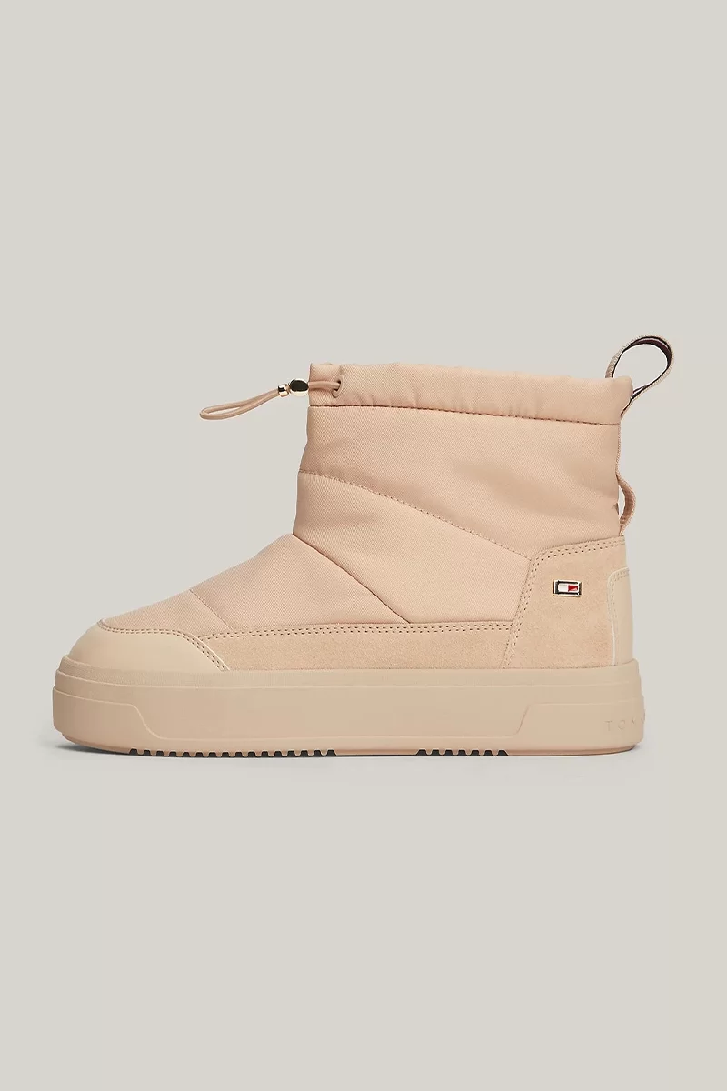 Tommy Hilfiger FLAG NYLON MINI SNOWBOOT Kadın Pembe Bot FW0FW08334TRY
