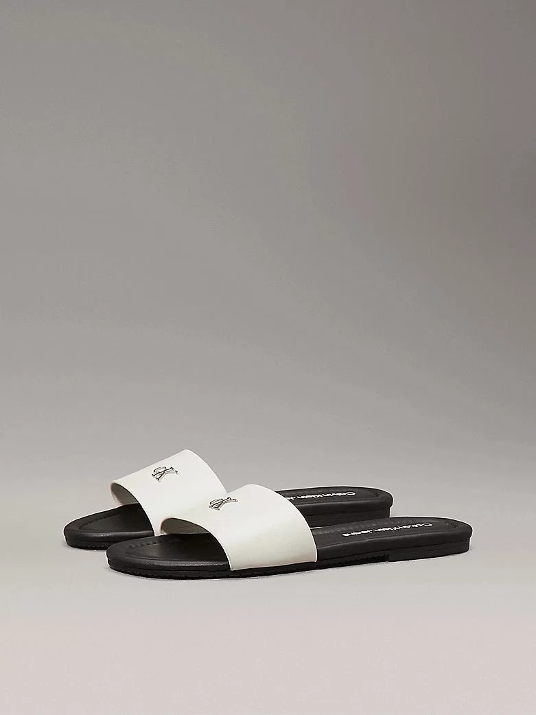 Calvin Klein FLAT SANDAL SLIDE MG Kadın  Terlik YW0YW01697-CJH