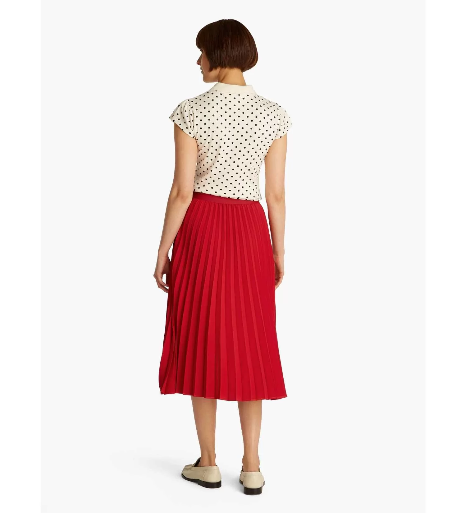 Tommy Hilfiger FLUID PLEATED PULL ON MIDI SKIRT Kadın  Etek WW0WW43886XLD