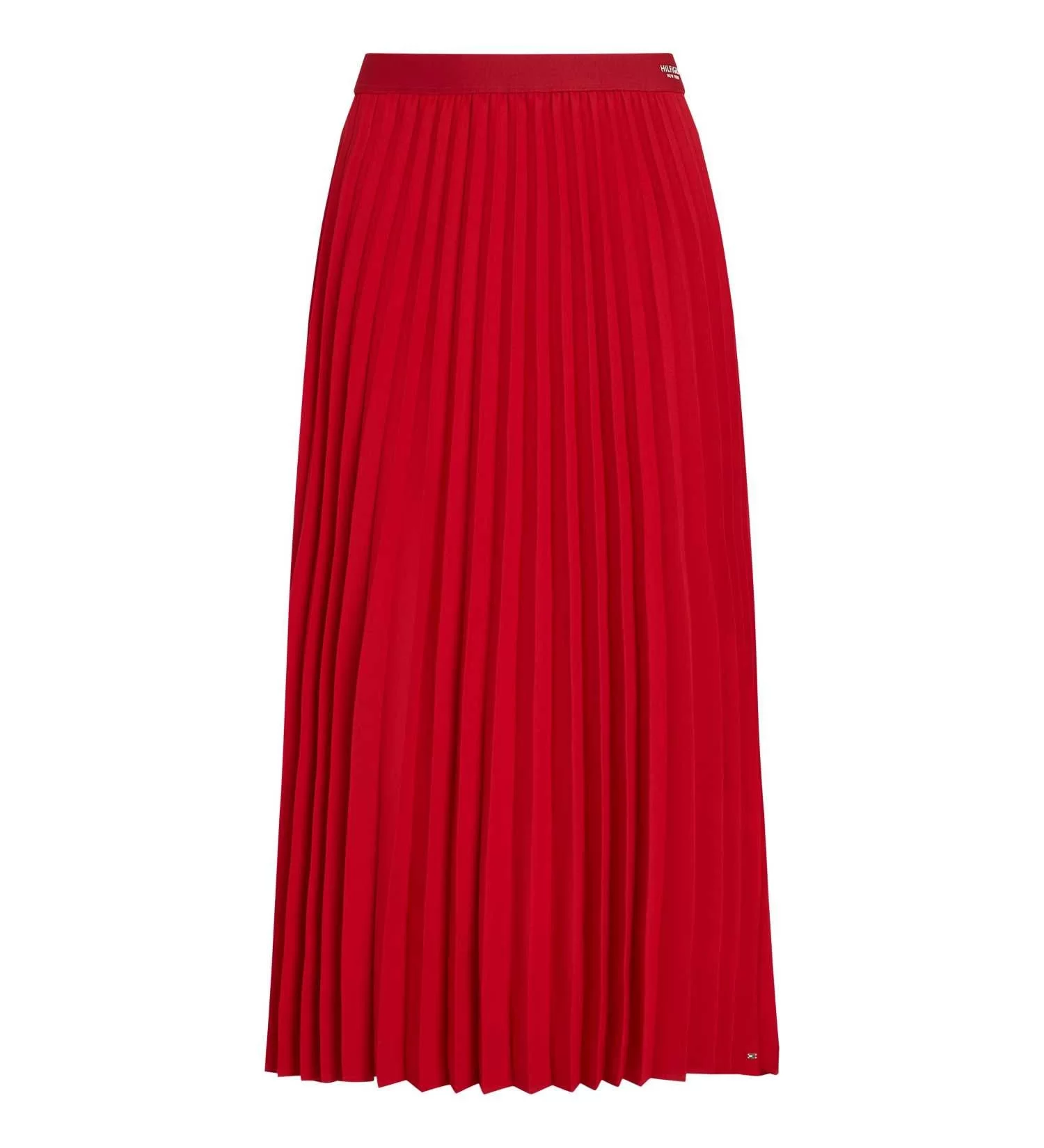 Tommy Hilfiger FLUID PLEATED PULL ON MIDI SKIRT Kadın  Etek WW0WW43886XLD