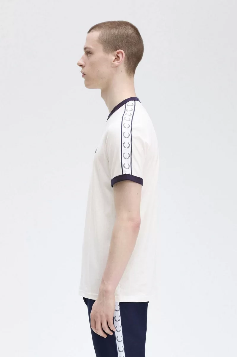 Fred Perry TAPED RINGER T-SHIRT Erkek  T-shirt M4620-129