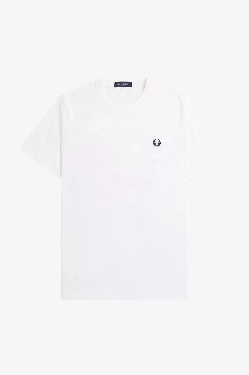 Fred Perry REAR POWDER LAUREL GRAPHIC TEE Erkek  T-shirt M7784-100