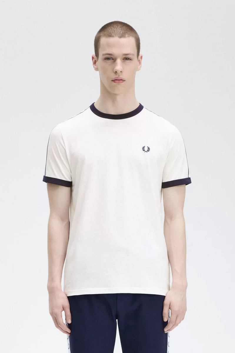 Fred Perry TAPED RINGER T-SHIRT Erkek  T-shirt M4620-129