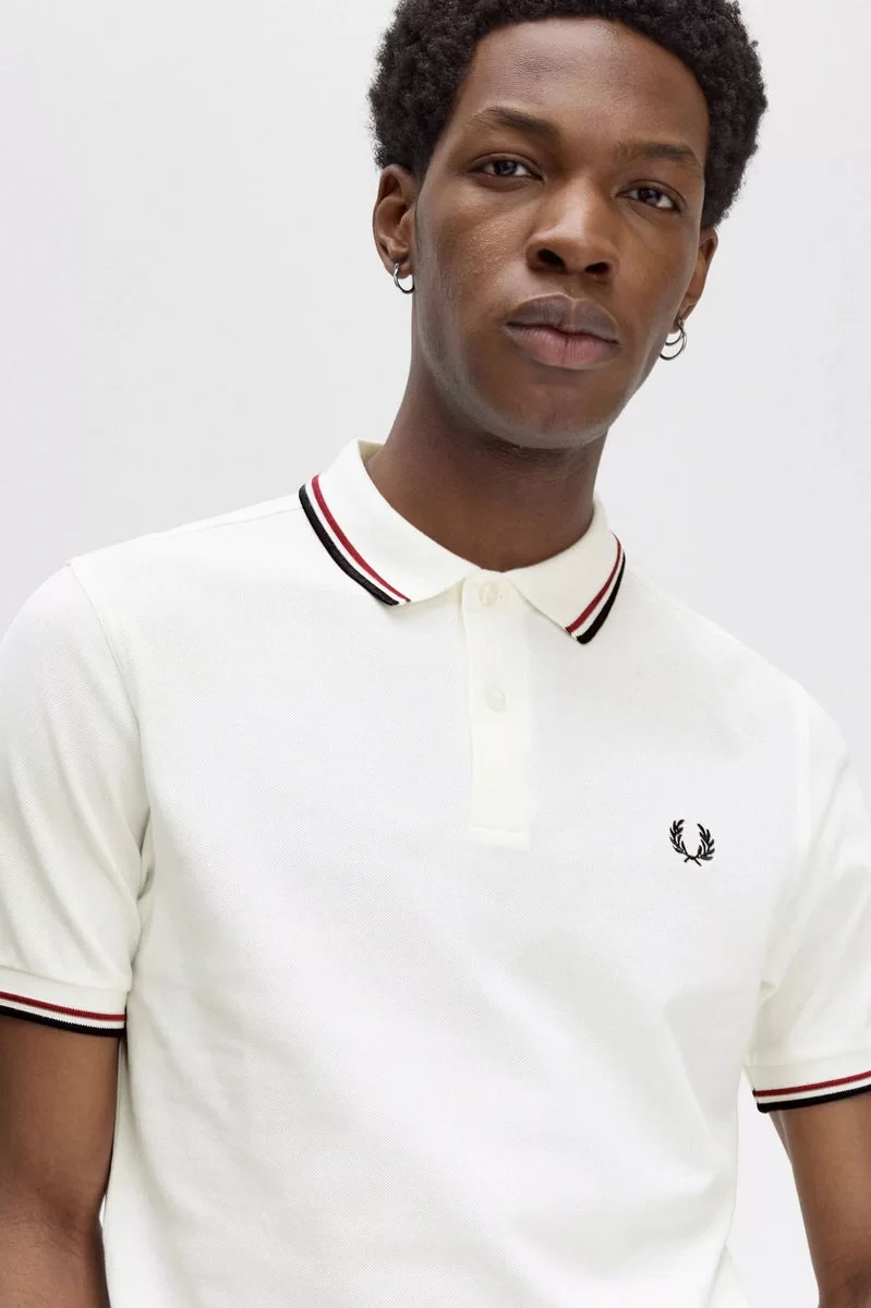 Fred Perry TWIN TIPPED FRED PERRY SHIRT Erkek  T-shirt M3600-T60