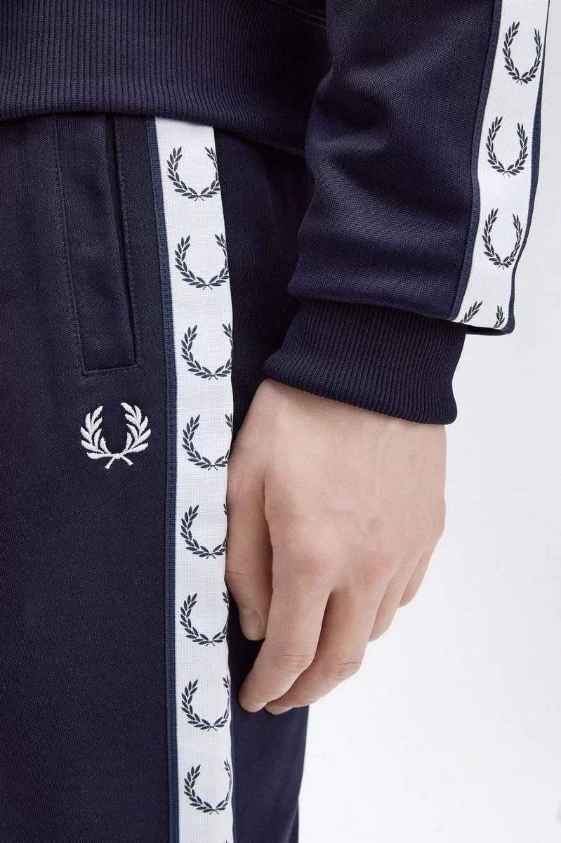 Fred Perry Erkek Lacivert Kontrast Bantlı Eşofman Altı