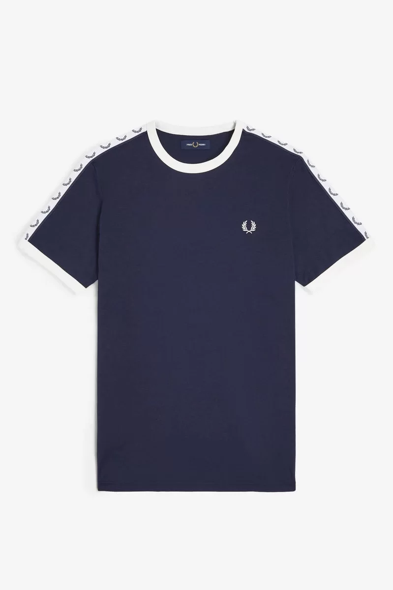 Fred Perry TAPED RINGER T-SHIRT Erkek  T-shirt M4620-266