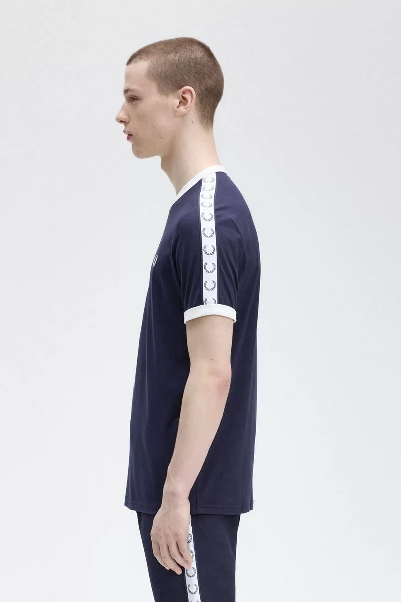 Fred Perry TAPED RINGER T-SHIRT Erkek  T-shirt M4620-266