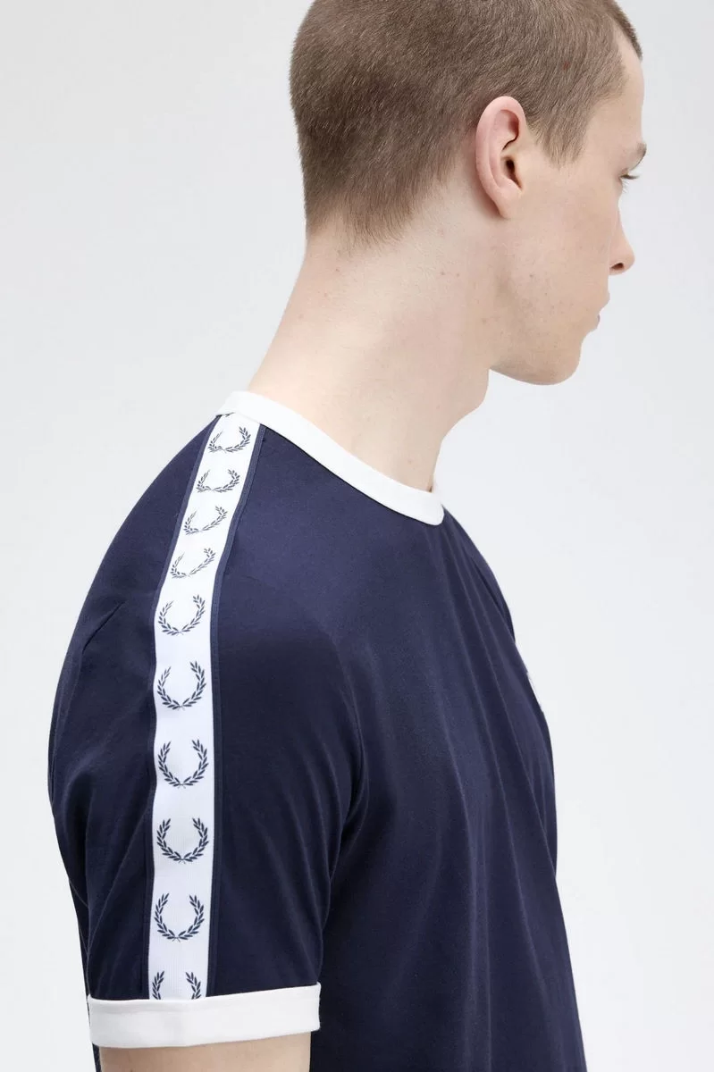 Fred Perry TAPED RINGER T-SHIRT Erkek  T-shirt M4620-266