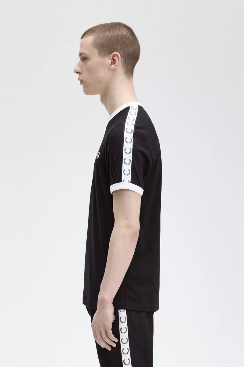 Fred Perry TAPED RINGER T-SHIRT Erkek  T-shirt M4620-102