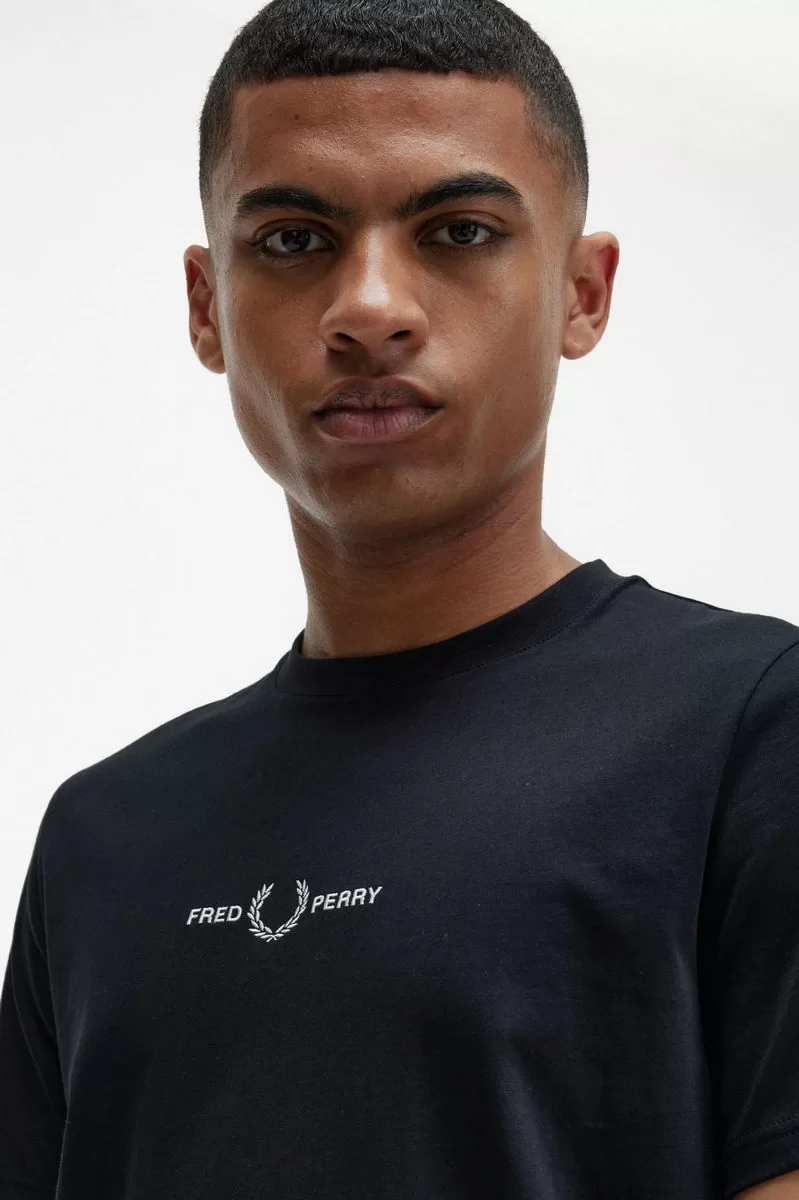 Fred Perry EMBROIDERED T-SHIRT Erkek  T-shirt M4580-102