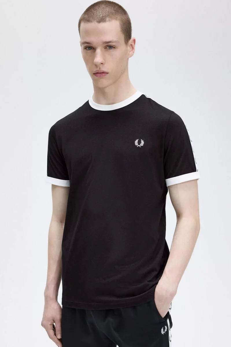 Fred Perry TAPED RINGER T-SHIRT Erkek  T-shirt M4620-102