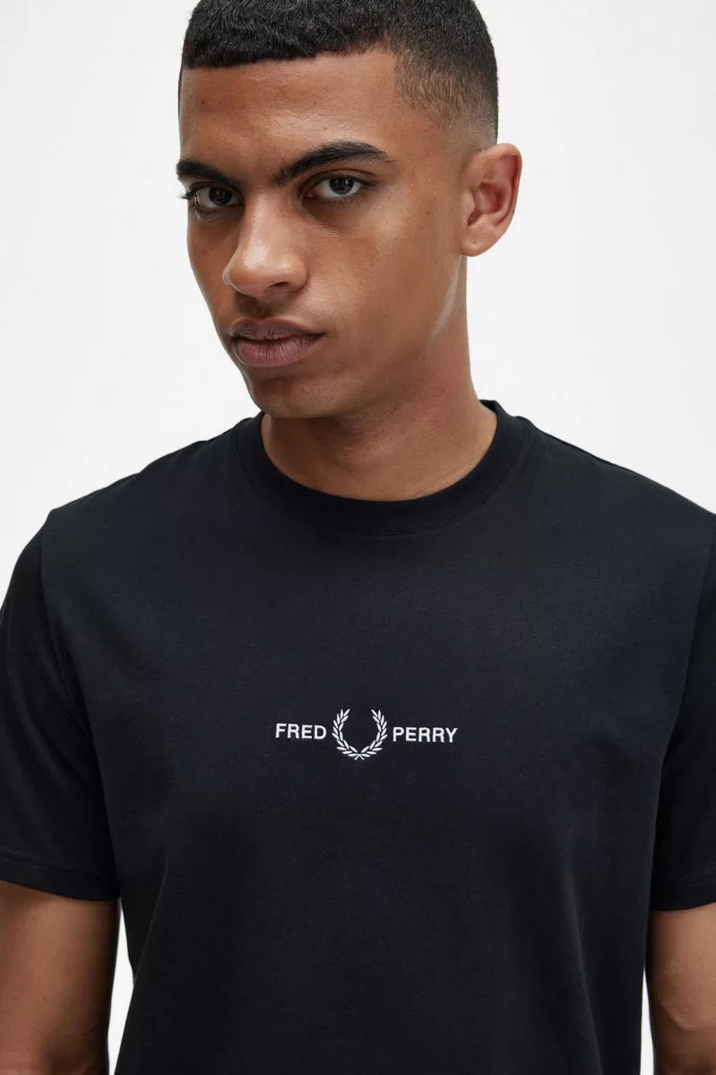 Fred Perry EMBROIDERED T-SHIRT Erkek  T-shirt M4580-102