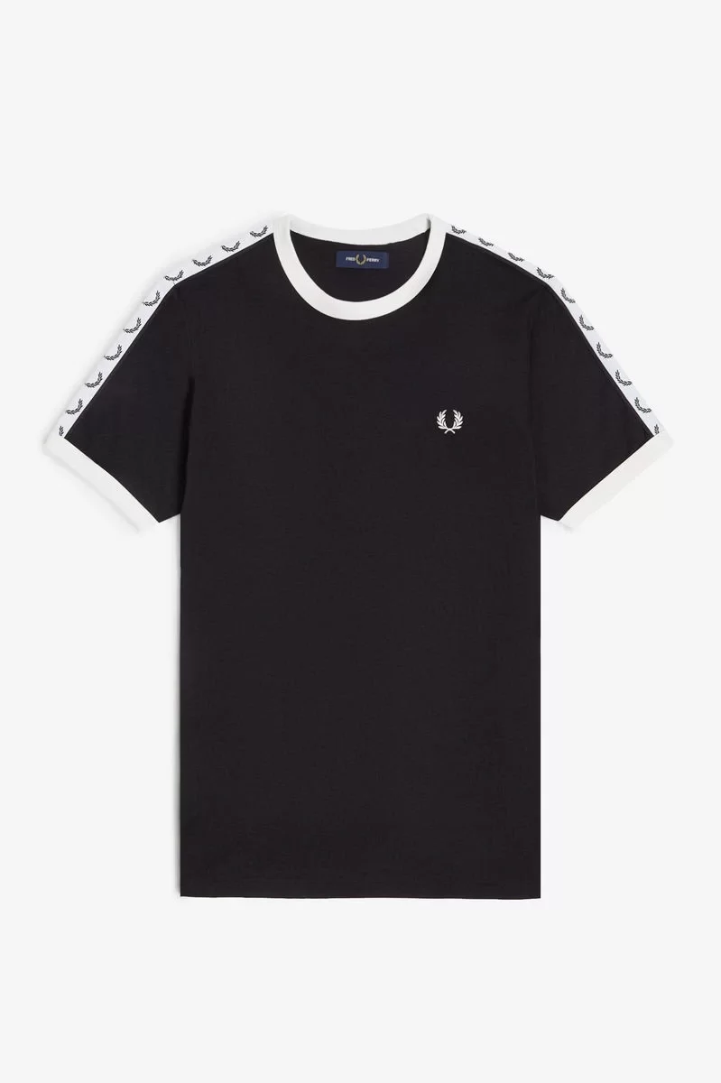 Fred Perry TAPED RINGER T-SHIRT Erkek  T-shirt M4620-102