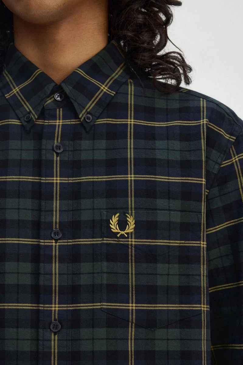 Fred Perry OXFORD TARTAN SHIRT Erkek  Gömlek M9621-608