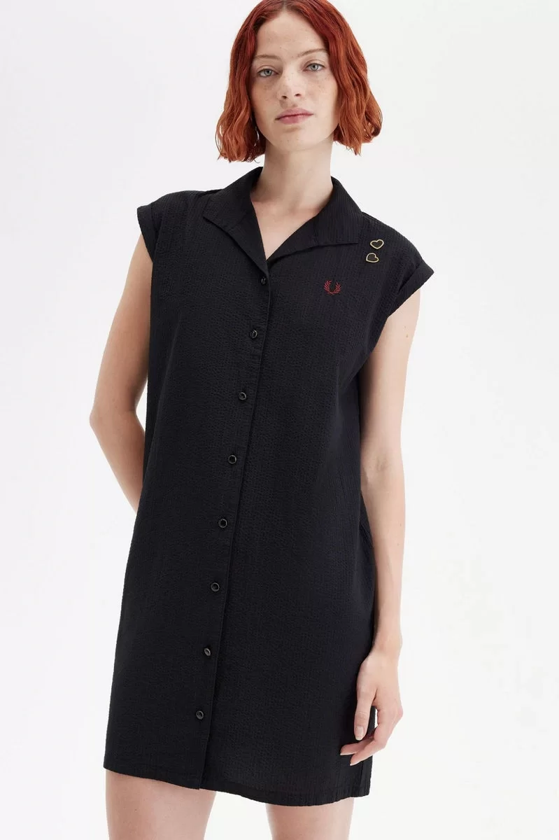 Fred Perry OPEN COLLAR SHIRT DRESS Kadın  Elbise SD9100-102