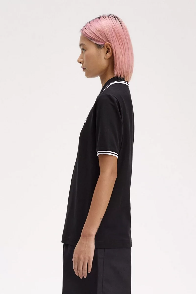 Fred Perry TWIN TIPPED FRED PERRY SHIRT Kadın  T-shirt G3600-350