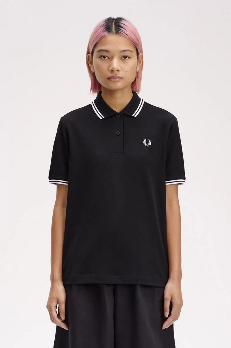 Fred Perry TWIN TIPPED FRED PERRY SHIRT Kadın  T-shirt G3600-350