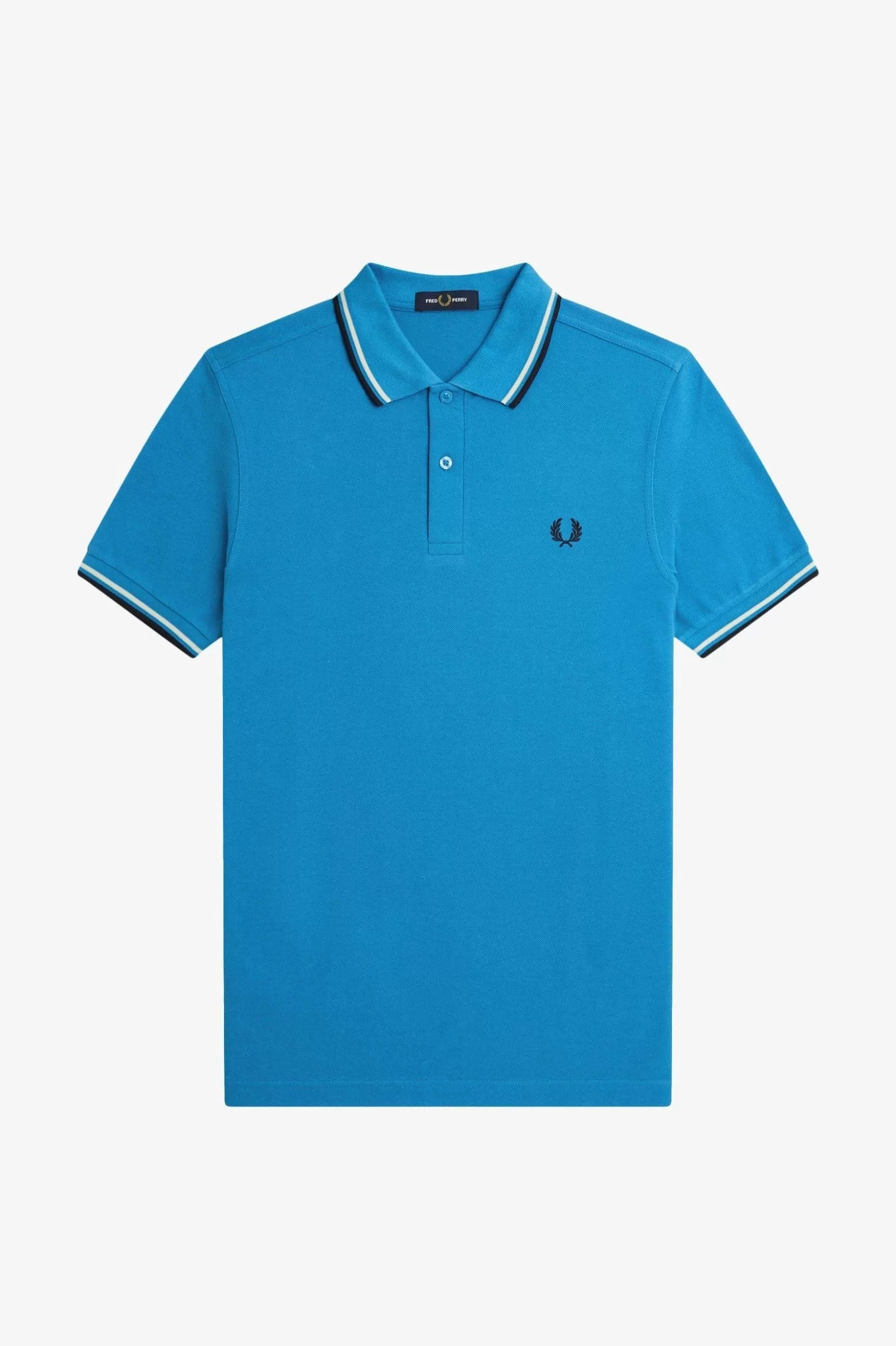 Fred Perry Erkek Mavi  Polo Yaka T-shirt M3600-Y27