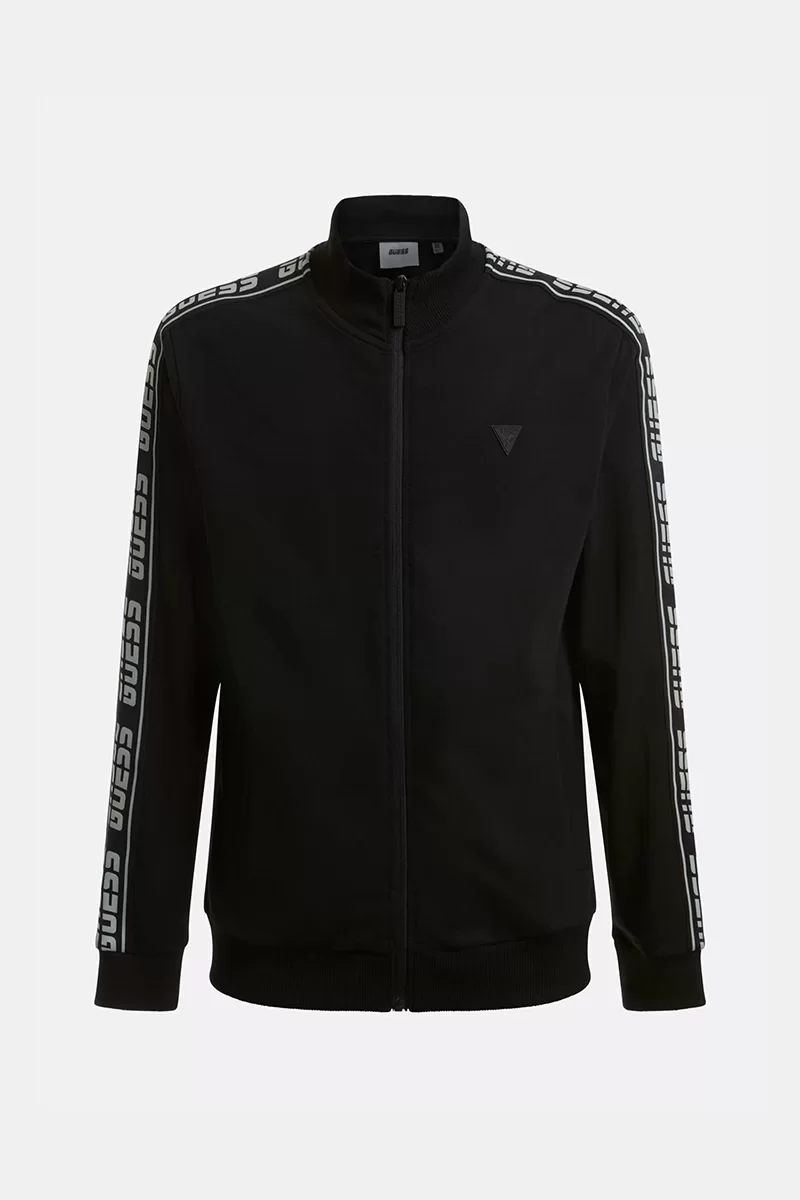 Guess FULL ZIP NEW ARLO SW Erkek Siyah Eşofman Üstü Z2YQ12K6ZS1-JBLK