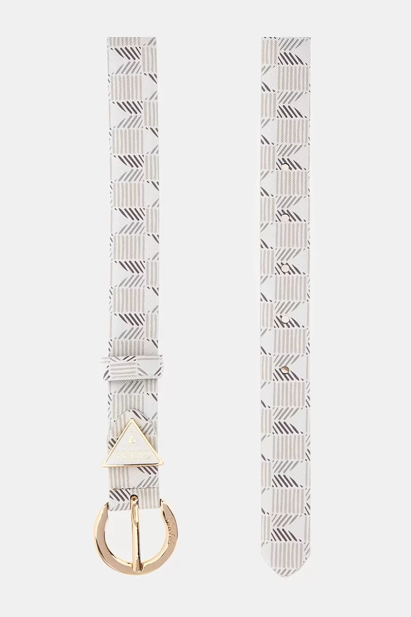 Guess G Wave Adj Pant Belt H25 Kadın Krem Kemer BW9178P4425-STL