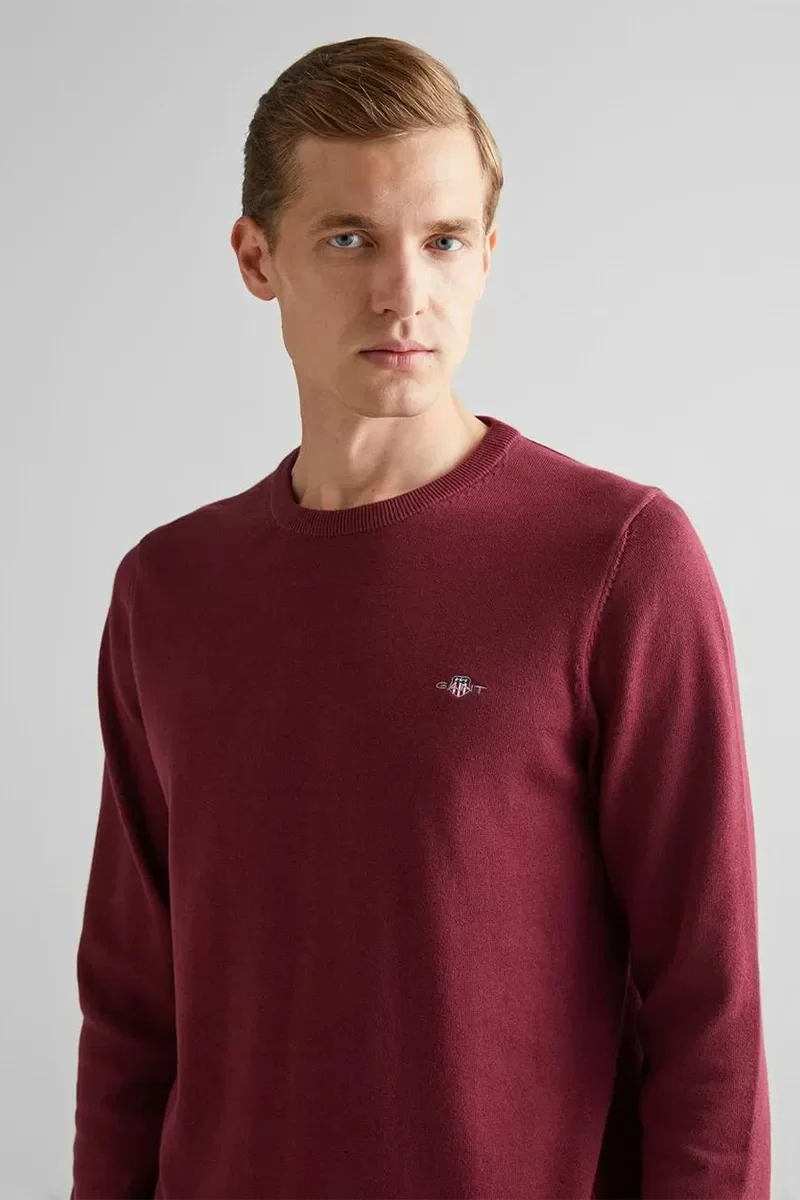 Gant Erkek Bordo Regular Fit Kazak