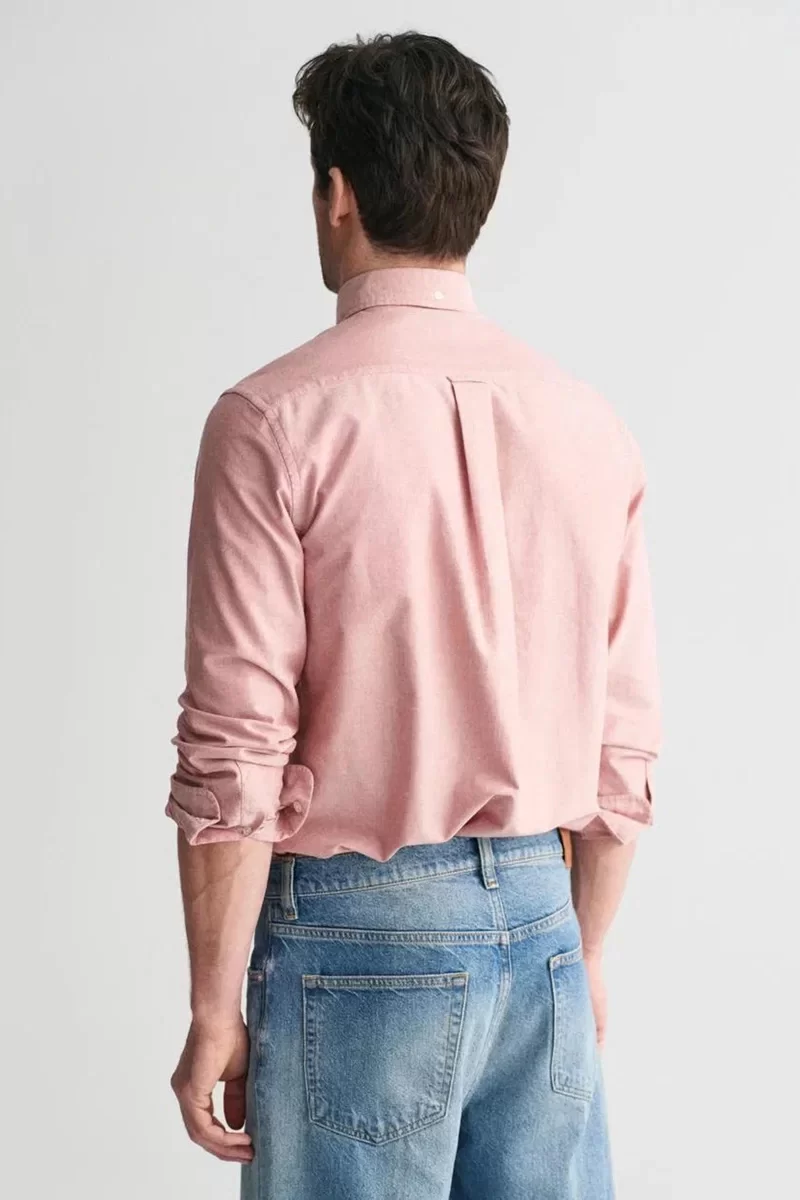 Gant Erkek Pembe  Regular Fit Düğmeli Yaka Oxford Gömlek