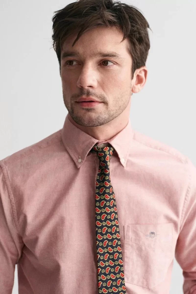 Gant Erkek Pembe  Regular Fit Düğmeli Yaka Oxford Gömlek