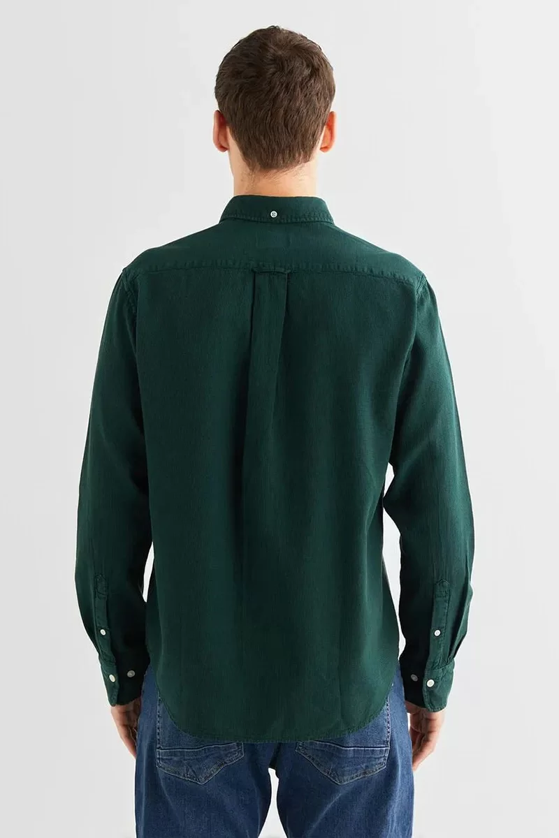 Gant Erkek Yeşil Regular Fit Düğmeli Yaka Gömlek