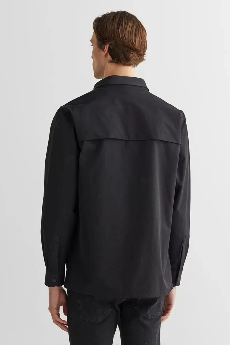 Gant TECNICAL FABRIC POCKET SHIRT Erkek Siyah Gömlek 3824324T.5