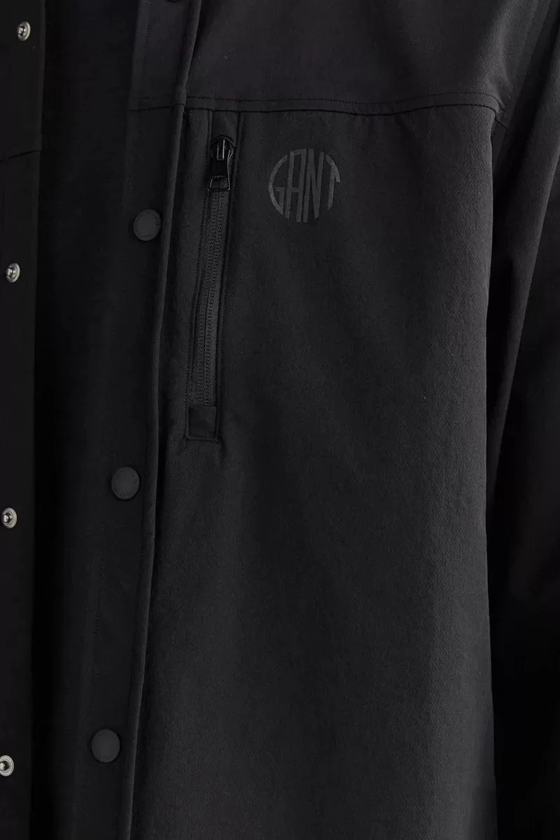 Gant TECNICAL FABRIC POCKET SHIRT Erkek Siyah Gömlek 3824324T.5