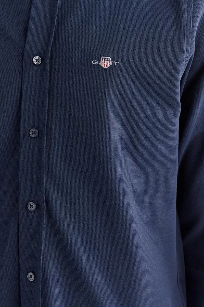 Gant GANT PIQUE SHIRT Erkek Lacivert Gömlek 3824365T.410