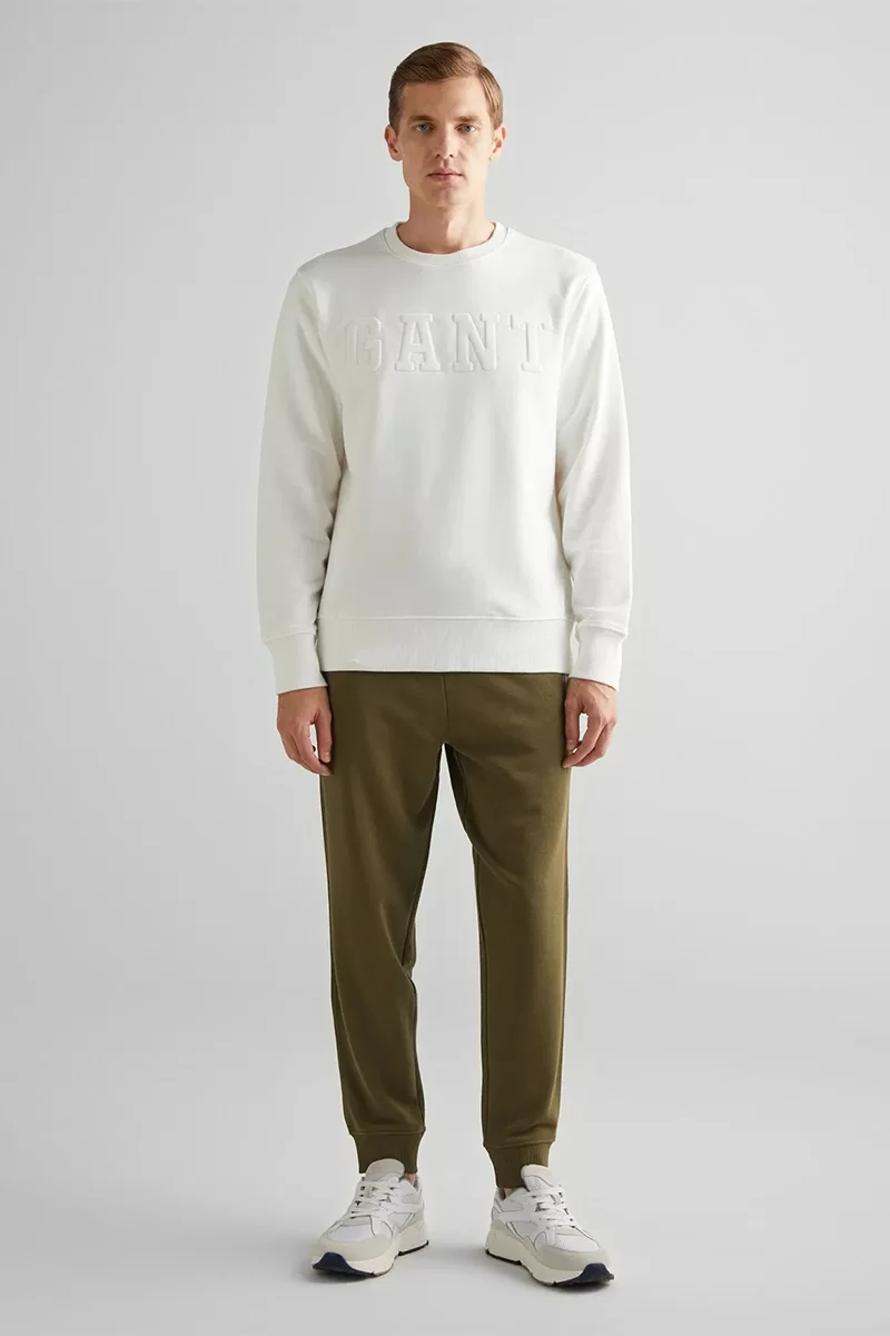 Gant Erkek Krem Regular Fit Sweatshirt