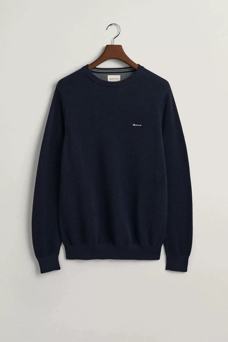 Gant Erkek Lacivert Regular Fit Kazak