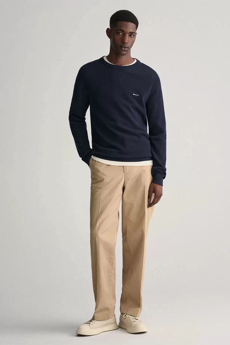 Gant Erkek Lacivert Regular Fit Kazak