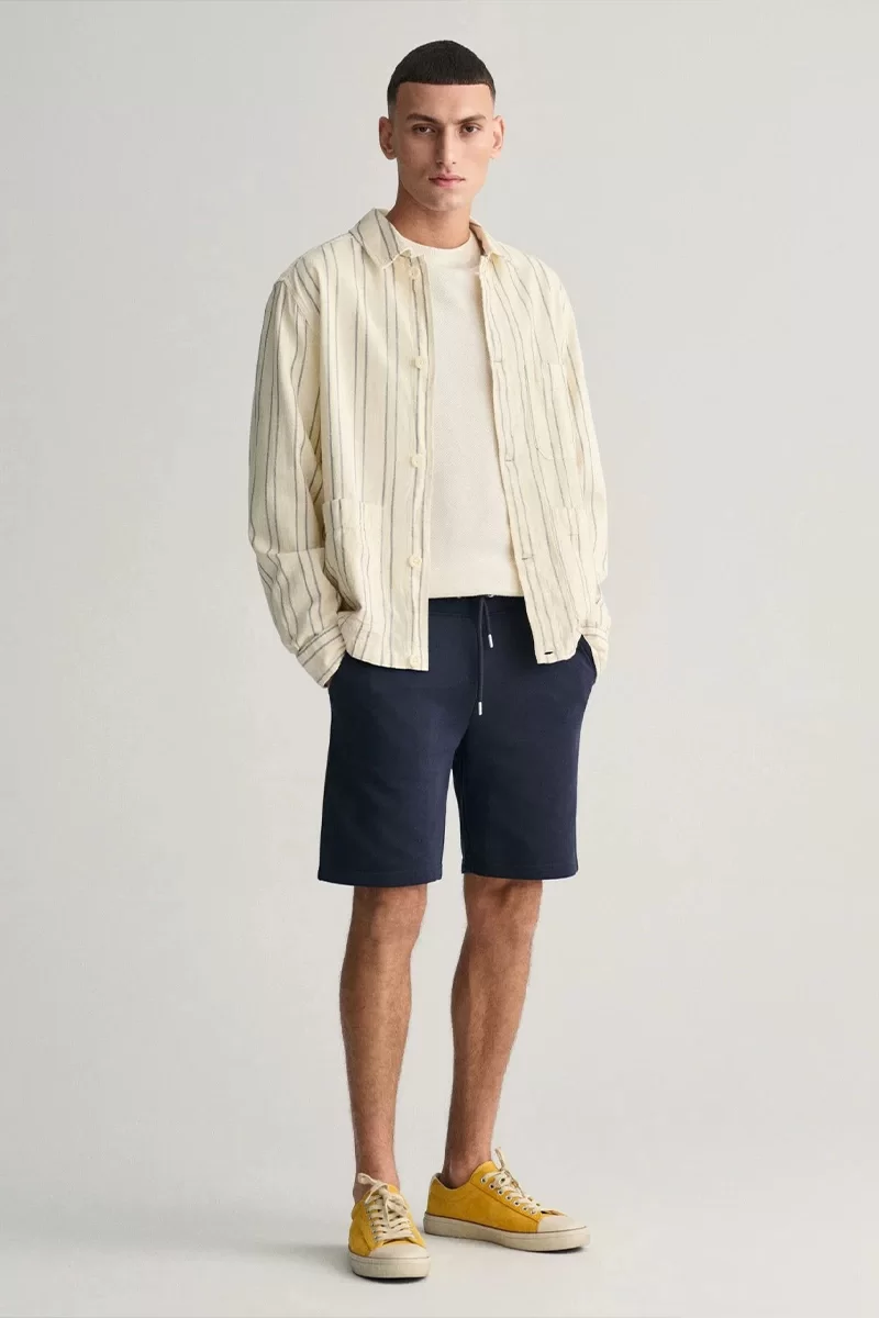 Gant  Erkek Lacivert Regular Fit Logolu Şort