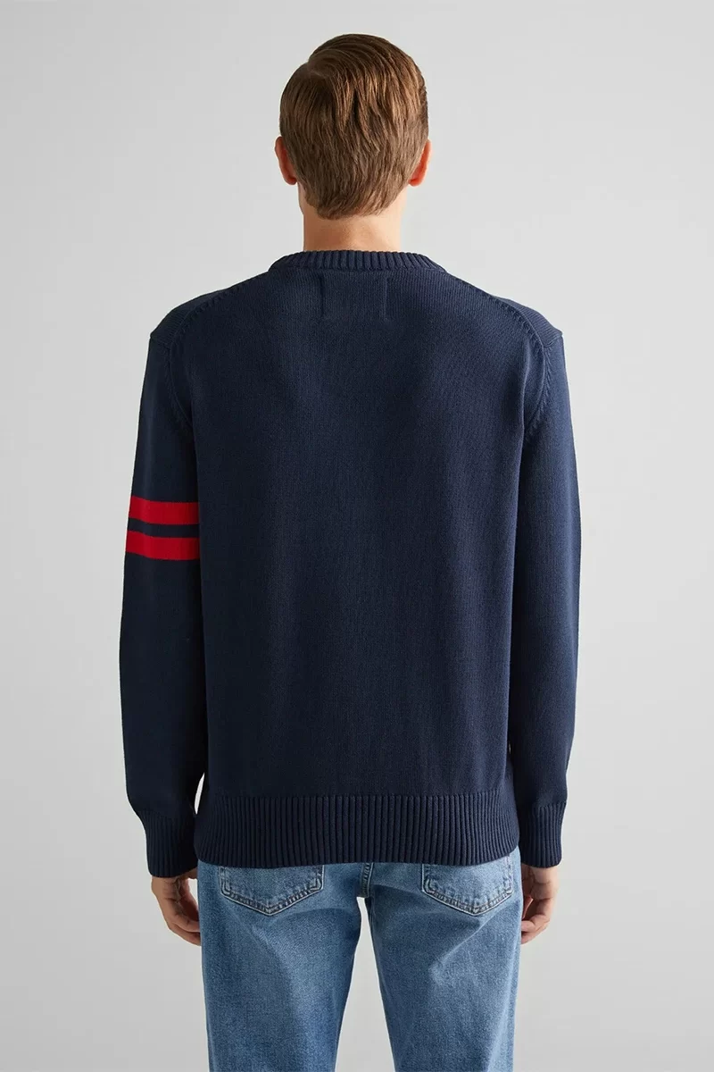 Gant Erkek Lacivert Relaxed Fit Kazak
